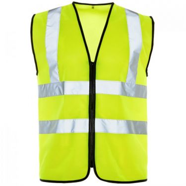Click Here To Enlarge This Photo Of Supertouch Hi Vis Yellow Zip Vest