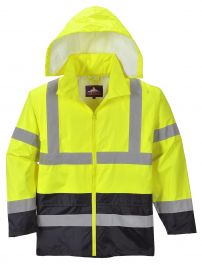 Hi-Vis Classic Contrast Rain Jacket (H443)
