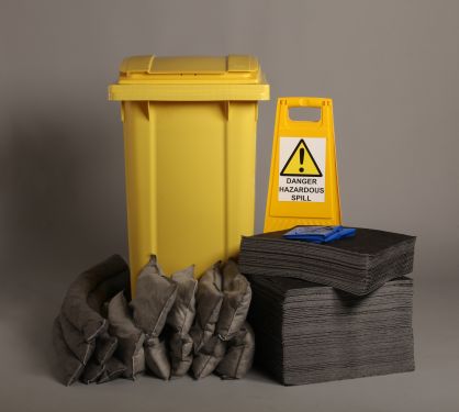 Click Here To Enlarge This Photo Of 240L MAINTENANCE SPILL RESPONSE KIT 2 WHEEL PE BIN (M1220240)