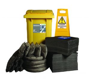 360L MAINTENANCE SPILL RESPONSE KIT 2 WHEEL PE BIN (M1220360)