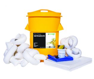 90L OIL ONLY SPILL RESPONSE KIT CIRCULAR PE BIN (H1270090)