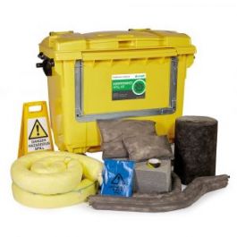 1000L OIL ONLY SPILL RESPONSE KIT 4 WHEEL PE BIN (H1231000)