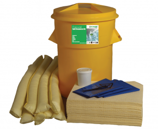 90L CHEMICAL SPILL RESPONSE KIT CIRCULAR PE BIN (C1270090)