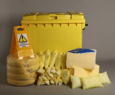 Click Here To Enlarge This Photo Of 600L CHEMICAL SPILL RESPONSE KIT | 4 WHEEL PE BIN (C1230600)