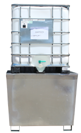 GALVANISED SINGLE IBC SPILL PALLET (F3100121)
