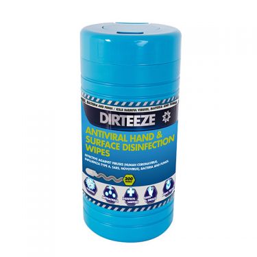 Click Here To Enlarge This Photo Of Dirteeze Hand And Surface Antiviral Disinfectant Wipes (DHAVCL200)
