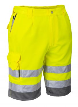 Click Here To Enlarge This Photo Of Hi-Vis Poly-Cotton Shorts (E043)